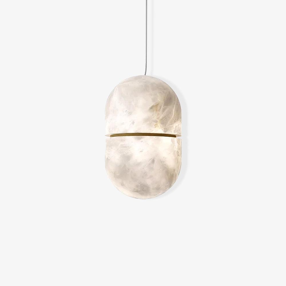 Lampada da soffitto a sospensione YUM in alabastro elegante