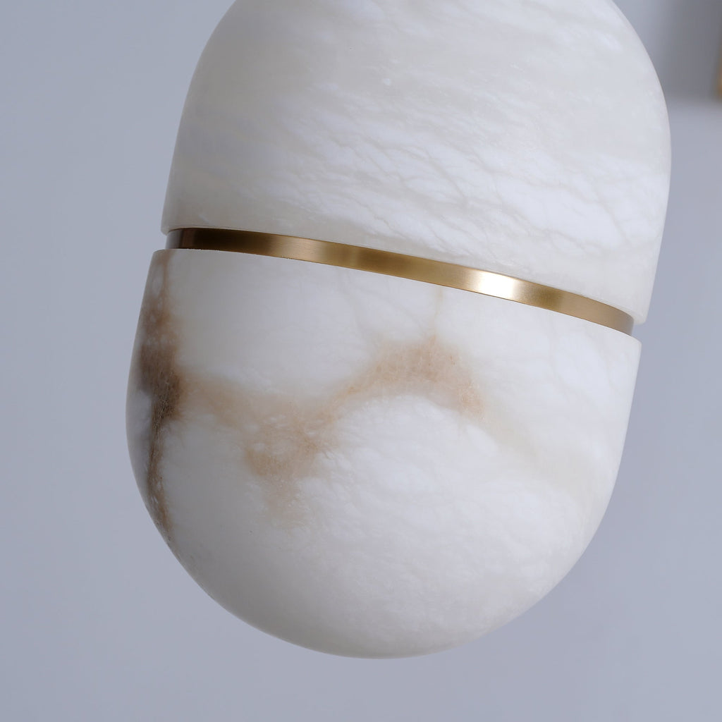 Lampada da soffitto a sospensione YUM in alabastro elegante