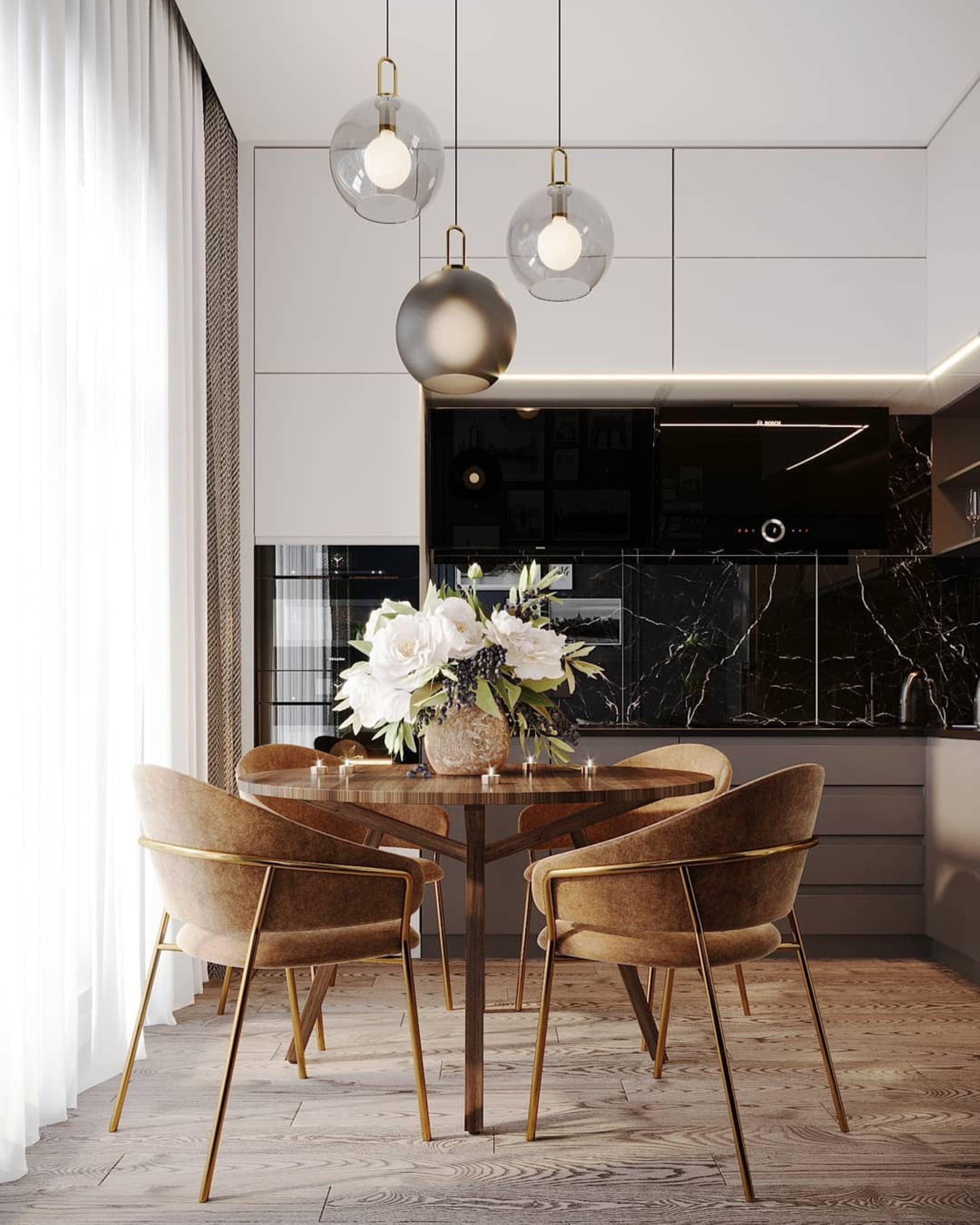 Pendellampe i glas med swag-ledning