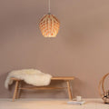 ArtichokeCharm – Rustikální závěsná lampa ze dřeva
