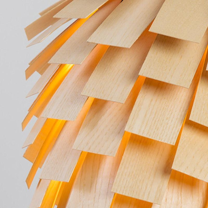 SylvaCrest rusztikus fa függeszték lámpa 40 cm átmérővel