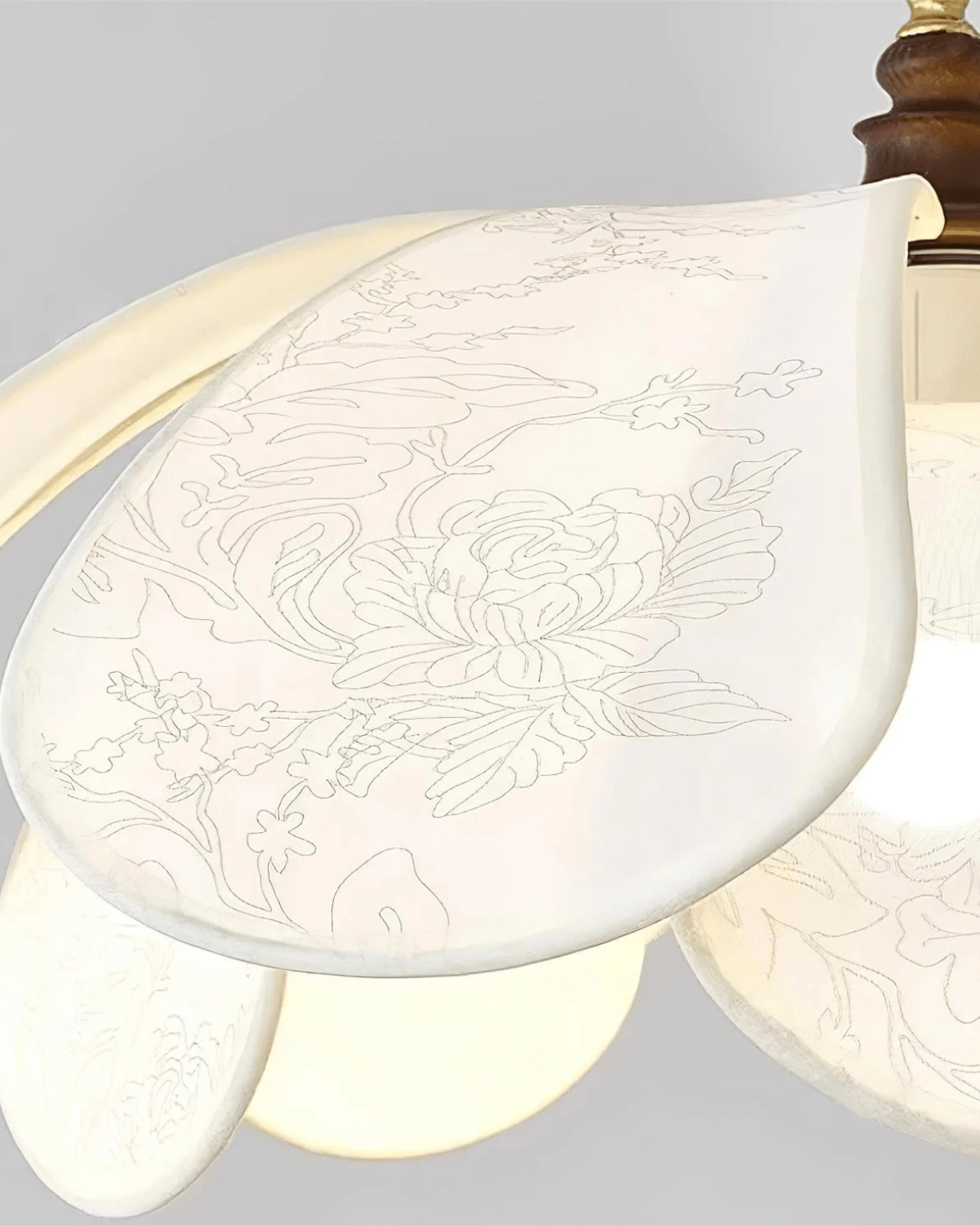 LioraLume Blommig Taklampa 3000K Varm Hållbar Järnram