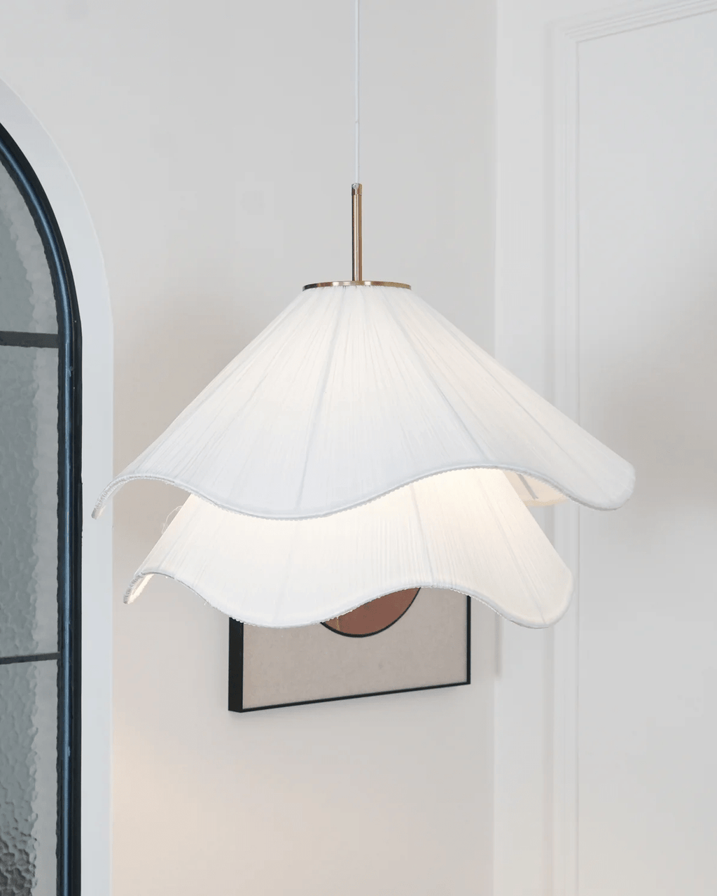 Florenza | Petal Fabric Pendant Light 30cm Warm 3000K