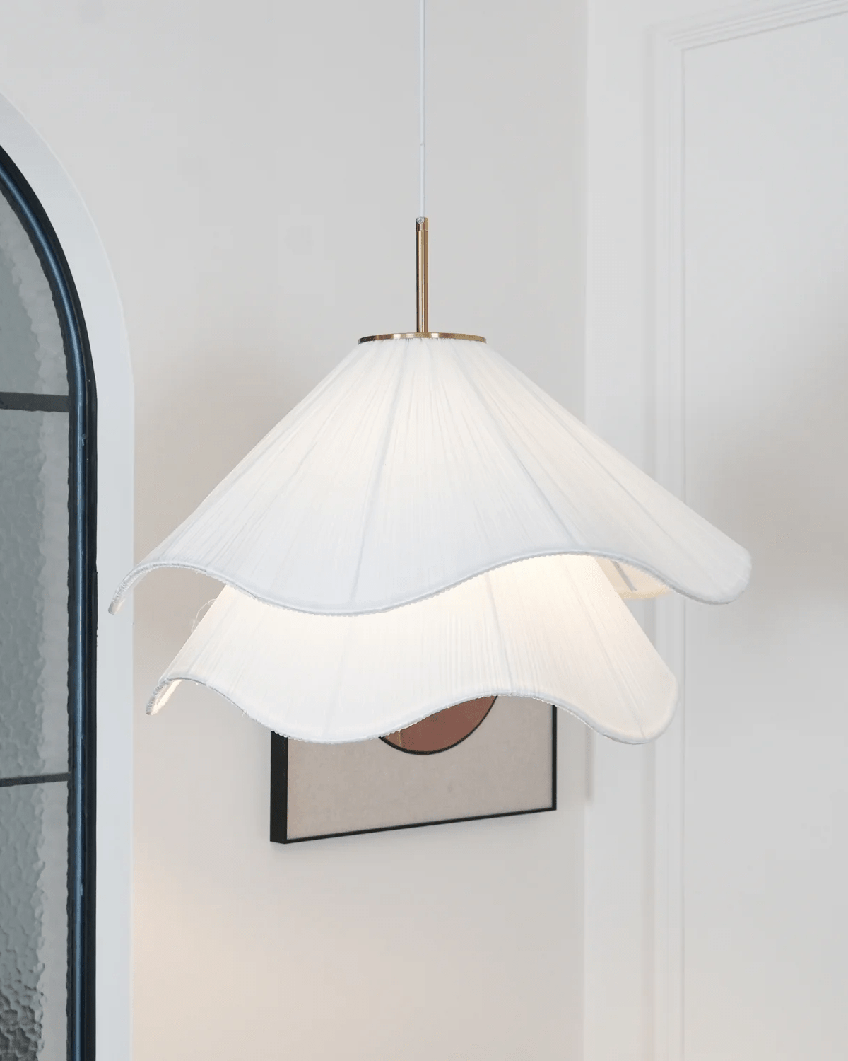 Florenza | Petal Fabric Pendant Light 30cm Warm 3000K