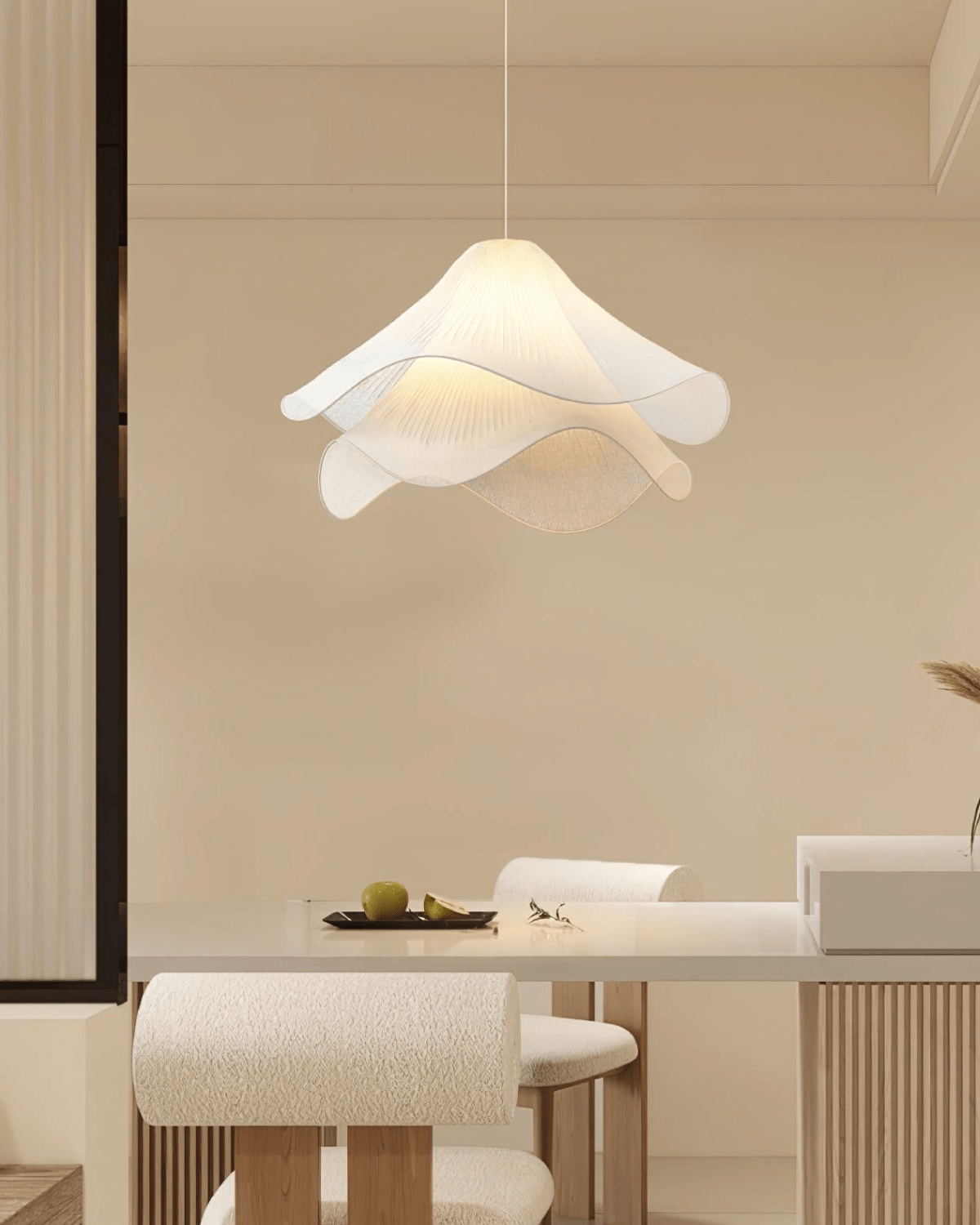 Florenza | Petal Fabric Pendant Light 30cm Warm 3000K