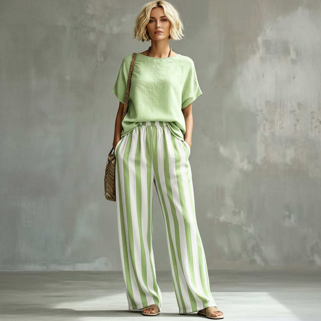 Look Casual Short Sleeve Set