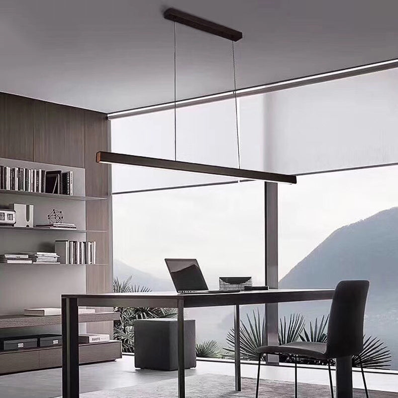 Orva Minimalist Classic Black & White Linear Pendant Light - Neutralighting