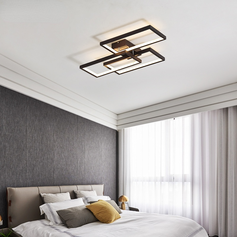 Lampada da soffitto rettangolare ad aderenza Arisha, 2 colori, dimmerabile, lampadina inclusa