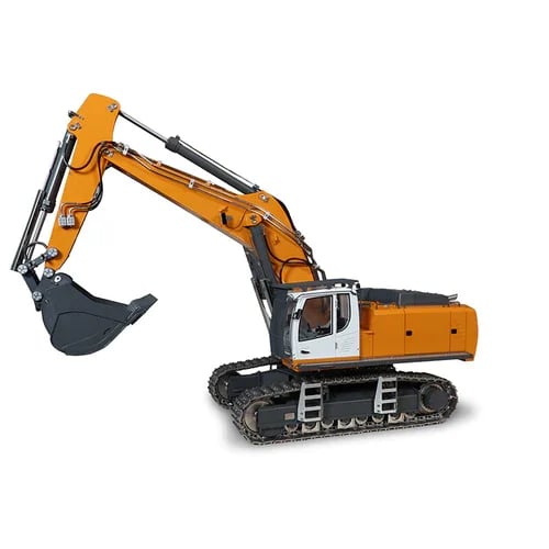 Hydraulisk fuldmetal gravemaskine 1:14 skala model G308H klar til brug