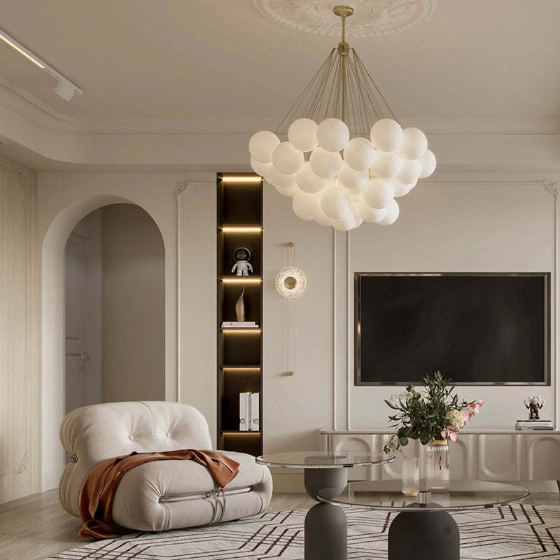 Aurea tervezői függeszték fém és üveg anyagból modern szobákhoz