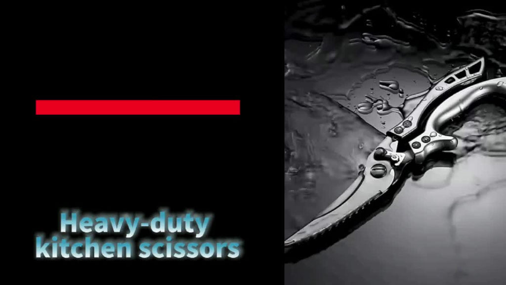 3点セット キッチン家禽用はさみ、多目的シャープステンレス製キッチンばさみ