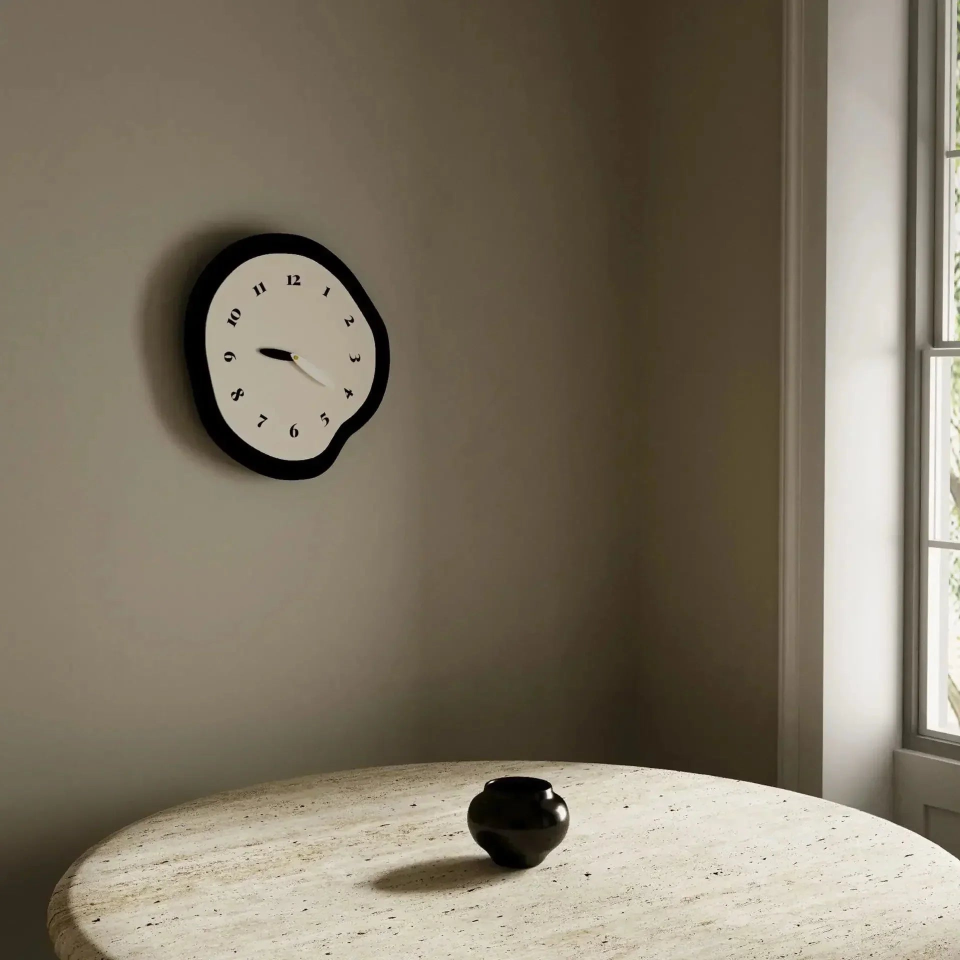 Reloj de pared de diseño abstracto para sala de estar