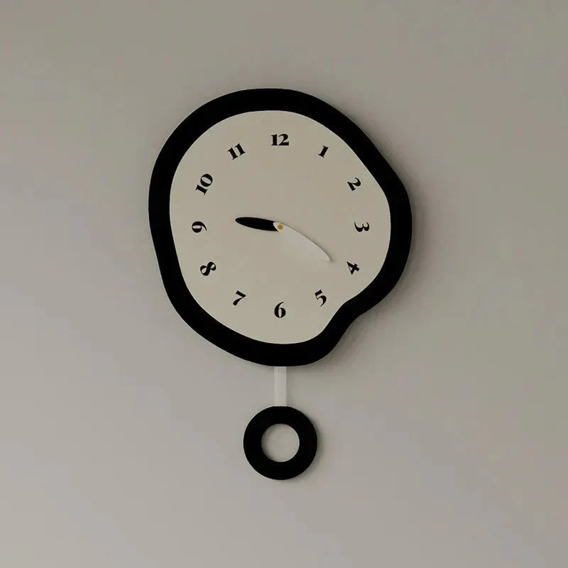 Reloj de pared de diseño abstracto para sala de estar