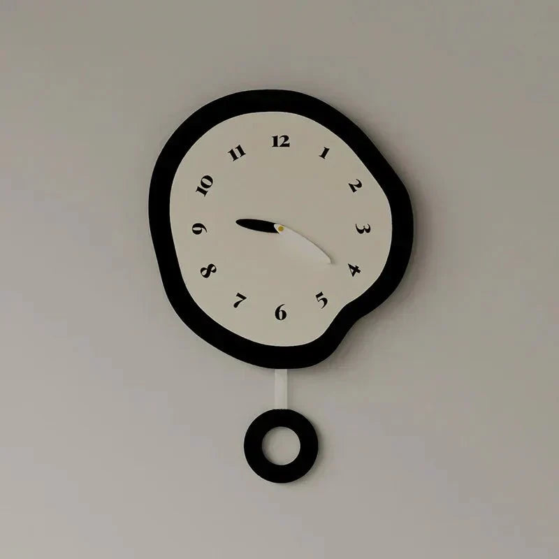 Reloj de pared de diseño abstracto para sala de estar