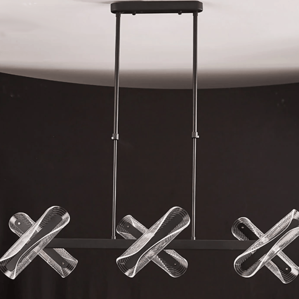Lámpara colgante transformable de acrílico