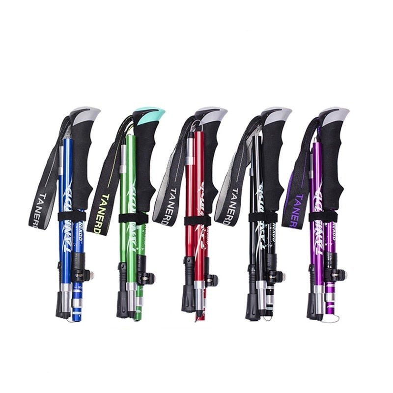 TrailGrip Pro Adjustable Trekking Poles with Ergonomic Grip