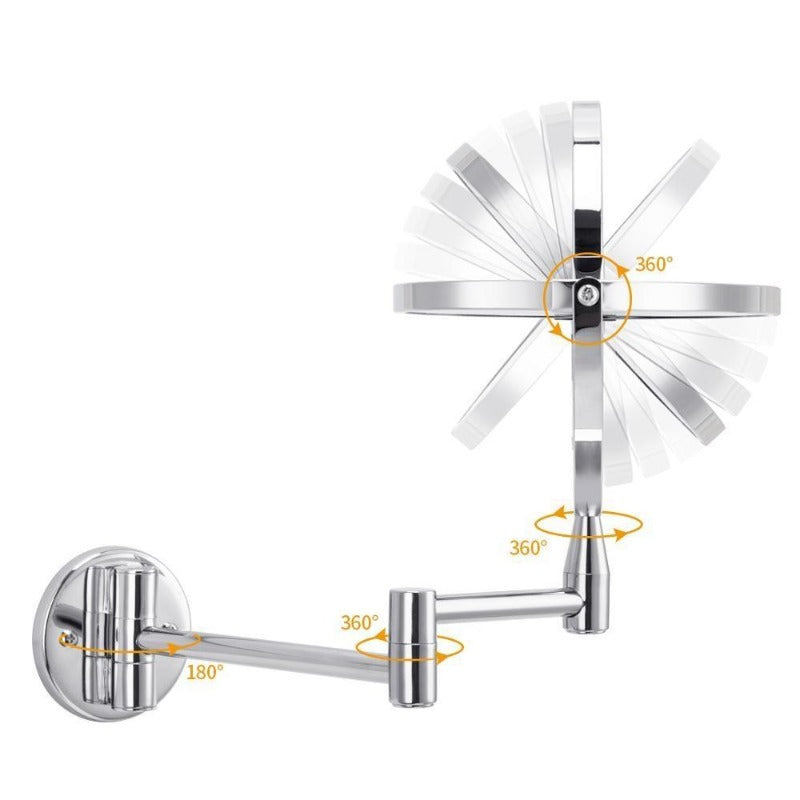 Állítható LED smink- és fürdőszobatükör