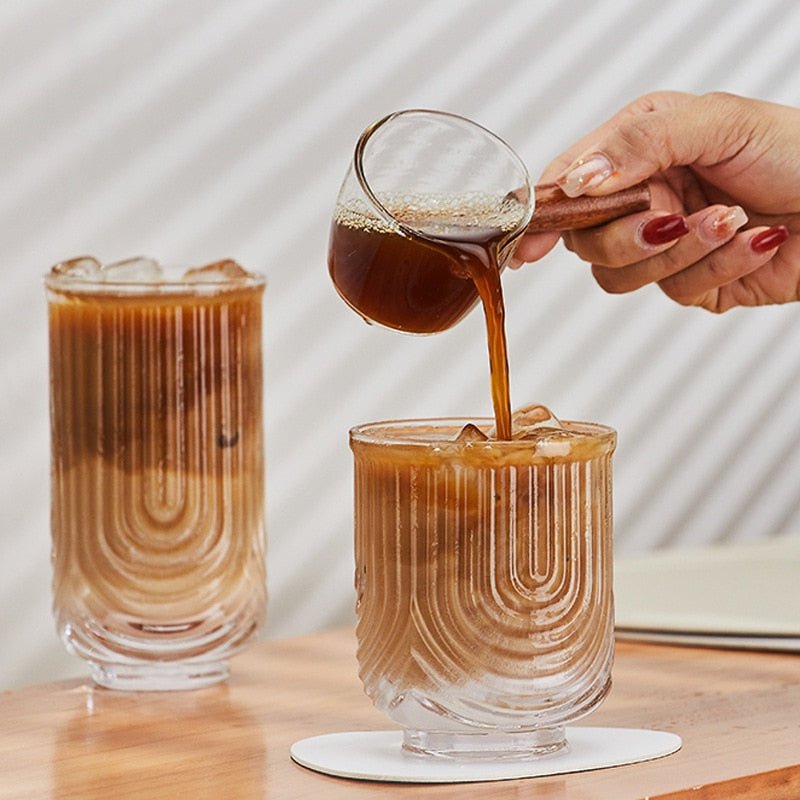 Cawan Kopi Gelas Ais Latte Amerika