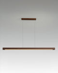 Lustre suspendu minimaliste en noyer japonais