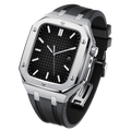Edelstahlgehäuse & Silikonarmband für Apple Watch