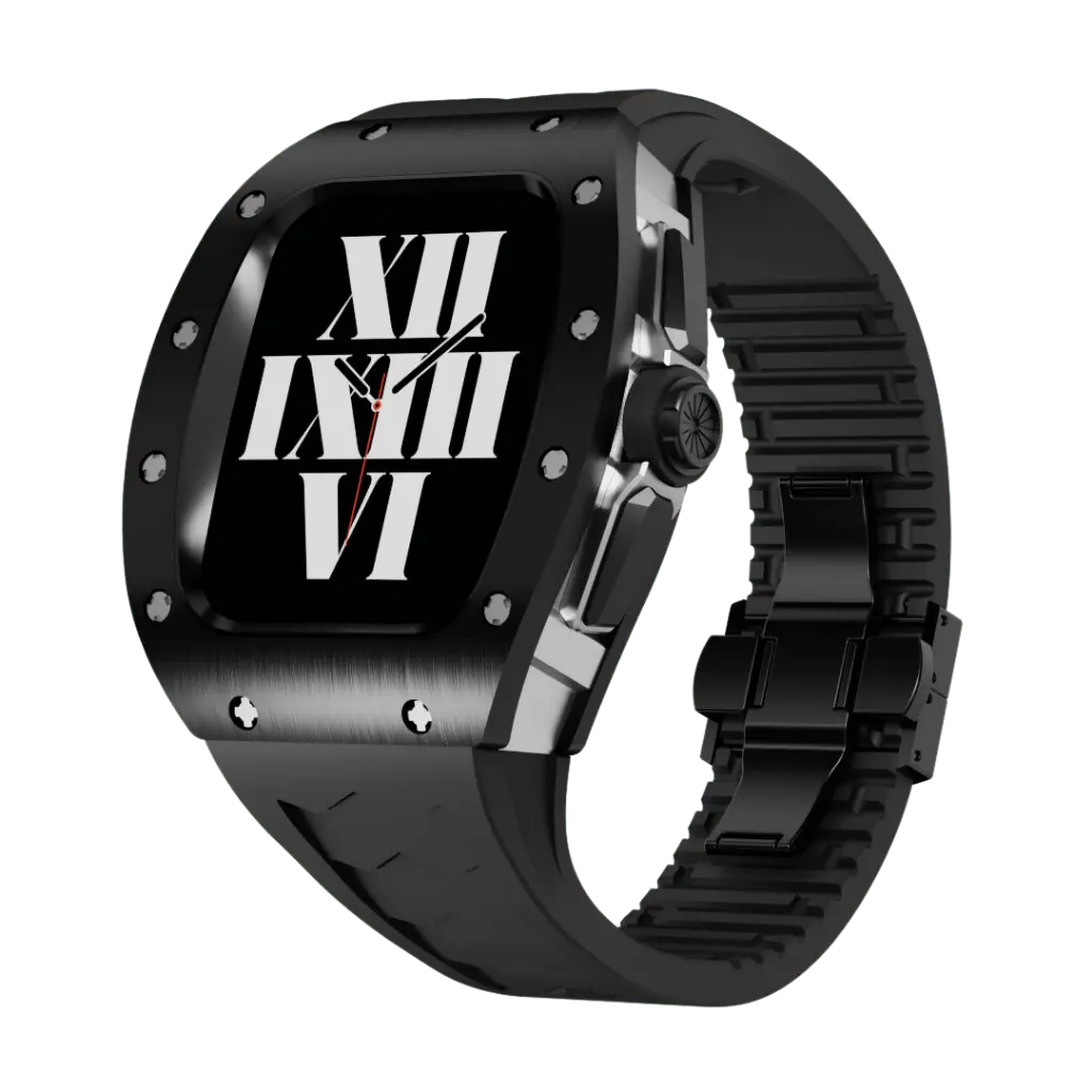 Carcasă din titan și curea din silicon pentru Apple Watch