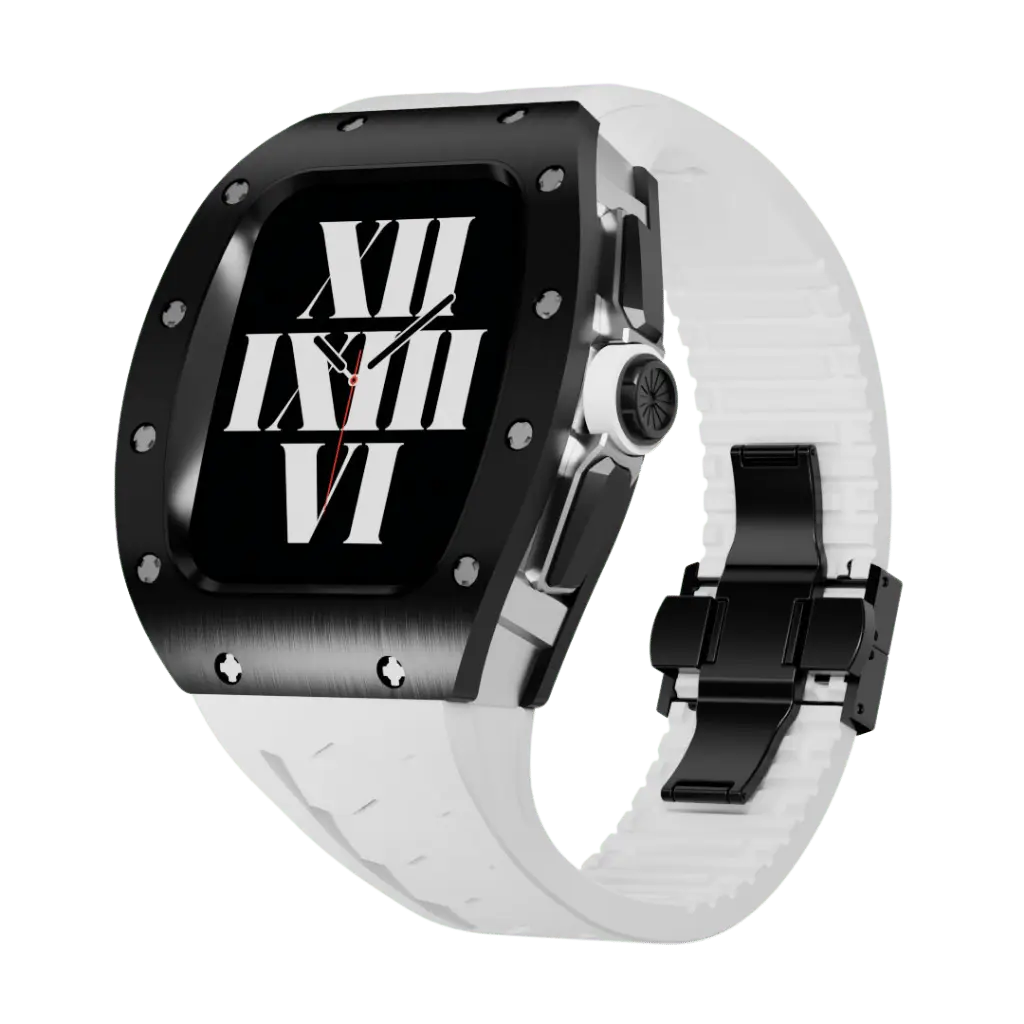 Carcasă din titan și curea din silicon pentru Apple Watch