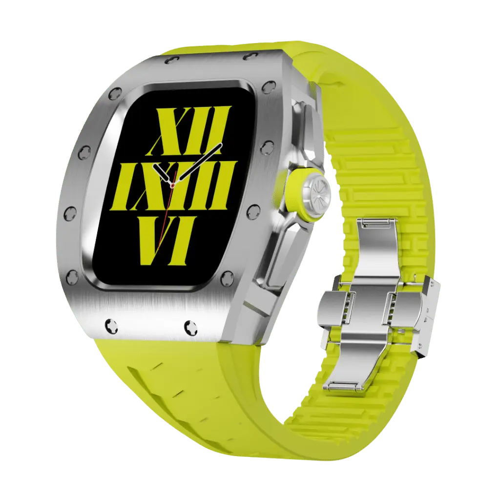 Carcasă din titan și curea din silicon pentru Apple Watch