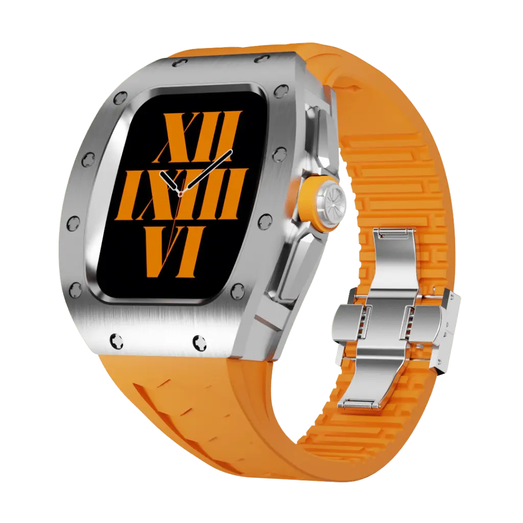 Carcasă din titan și curea din silicon pentru Apple Watch