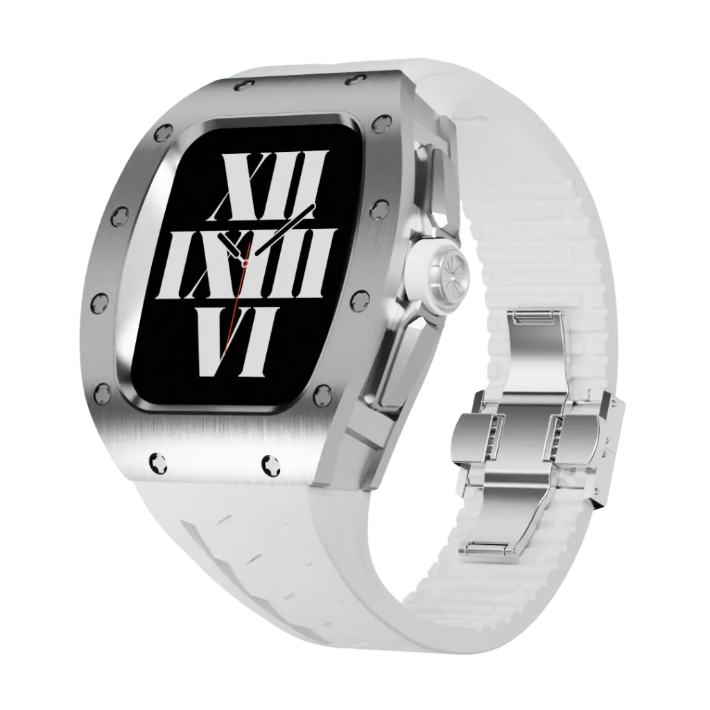 Carcasă din titan și curea din silicon pentru Apple Watch