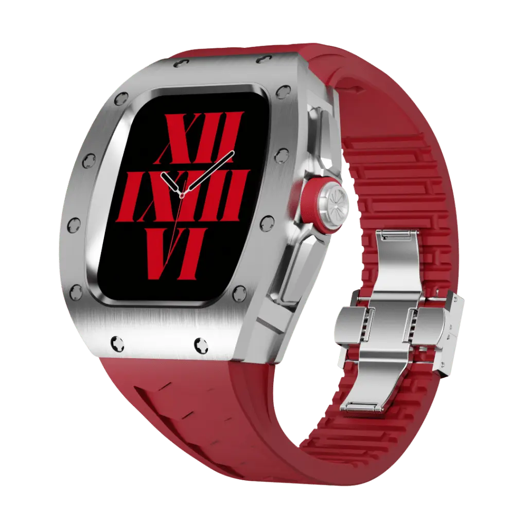 Carcasă din titan și curea din silicon pentru Apple Watch