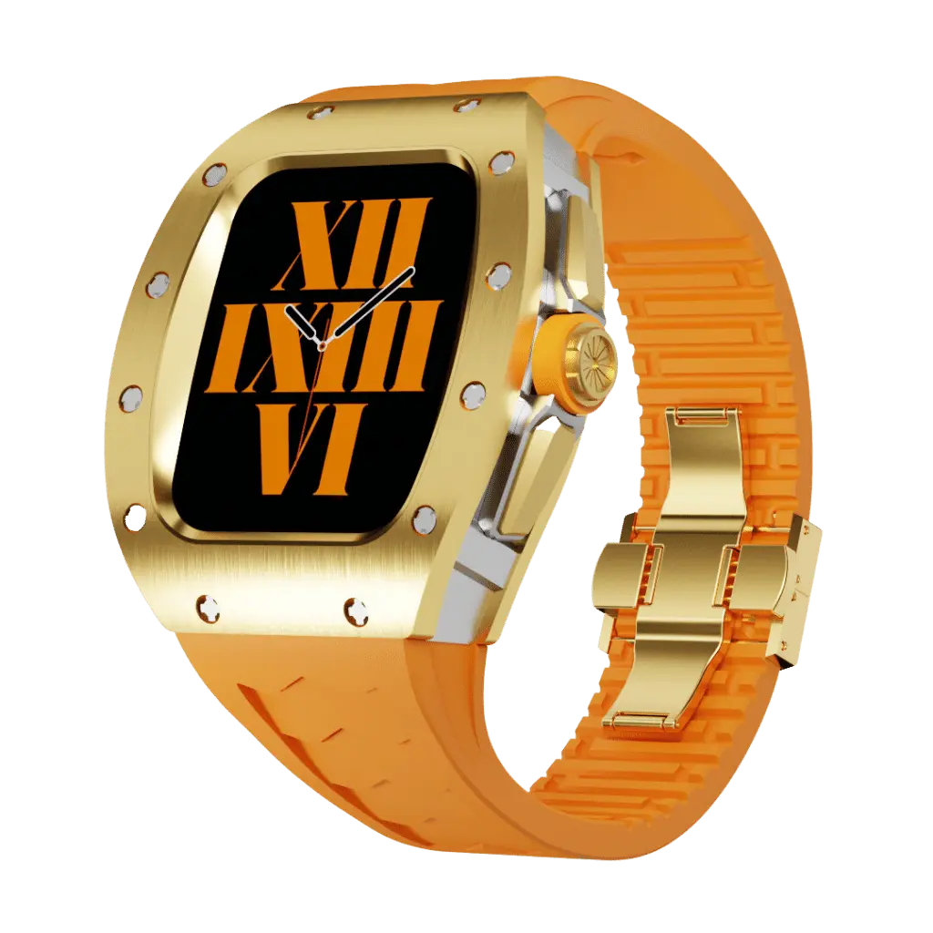 Carcasă din titan și curea din silicon pentru Apple Watch