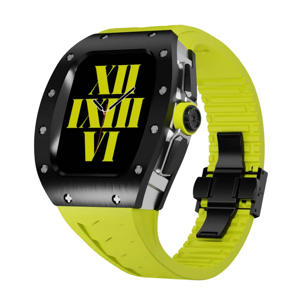 Carcasă din titan și curea din silicon pentru Apple Watch