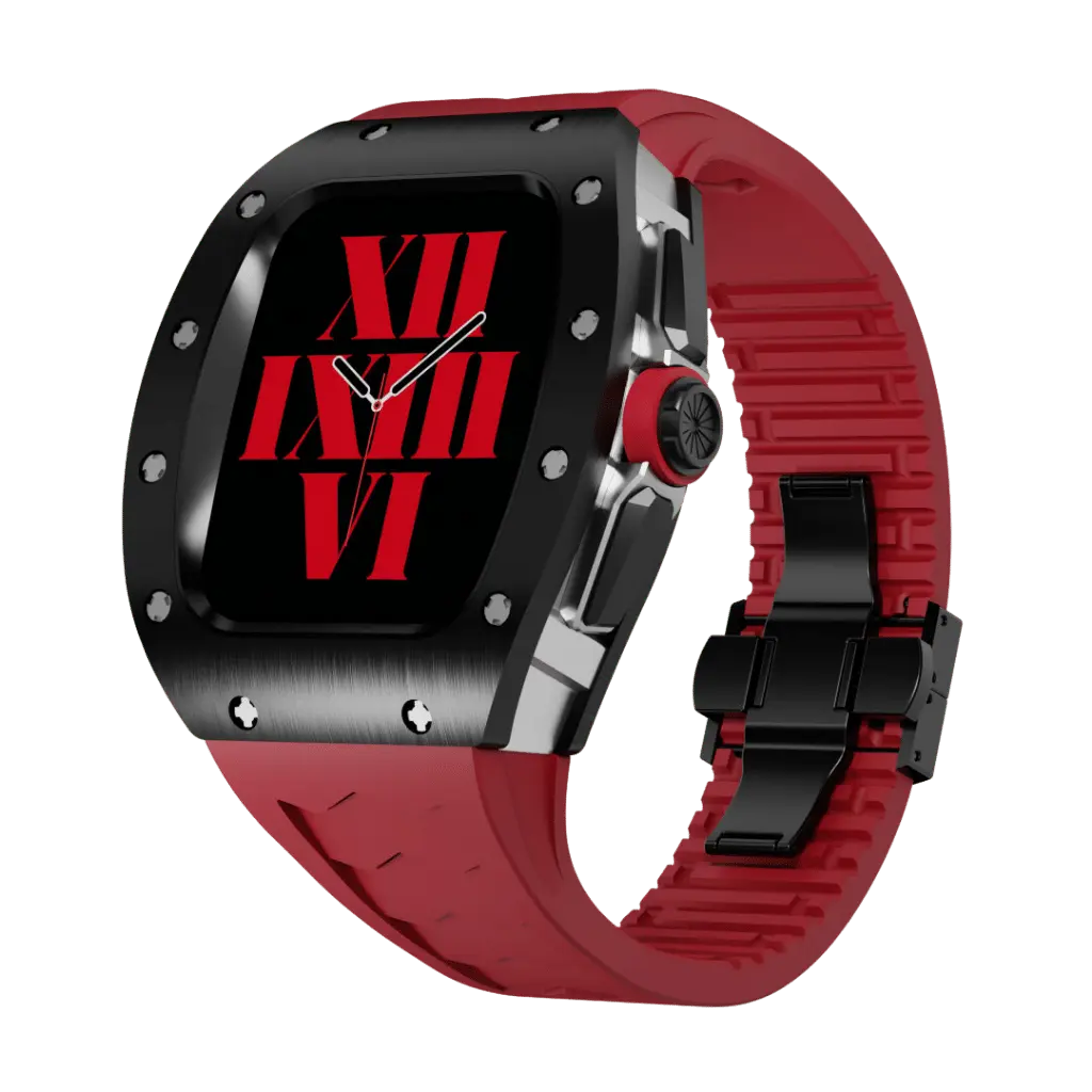Carcasă din titan și curea din silicon pentru Apple Watch