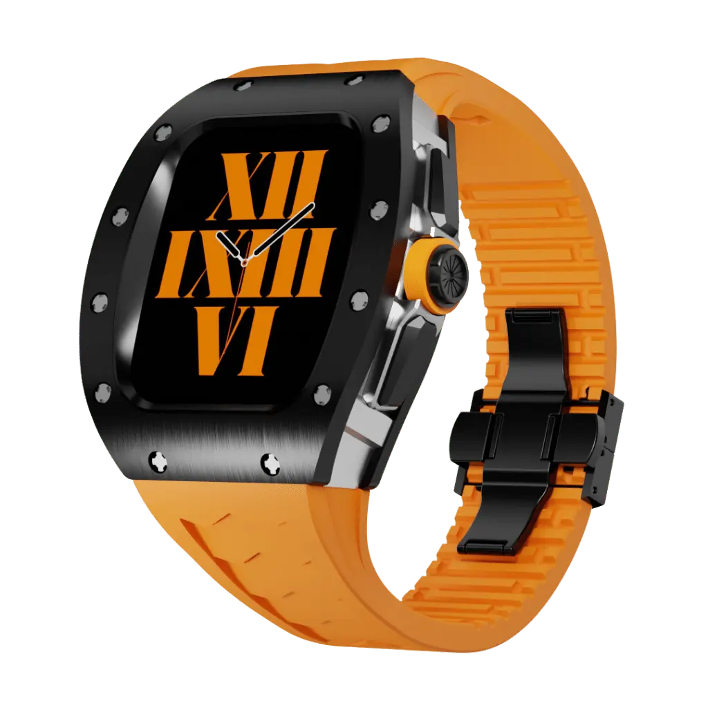 Carcasă din titan și curea din silicon pentru Apple Watch