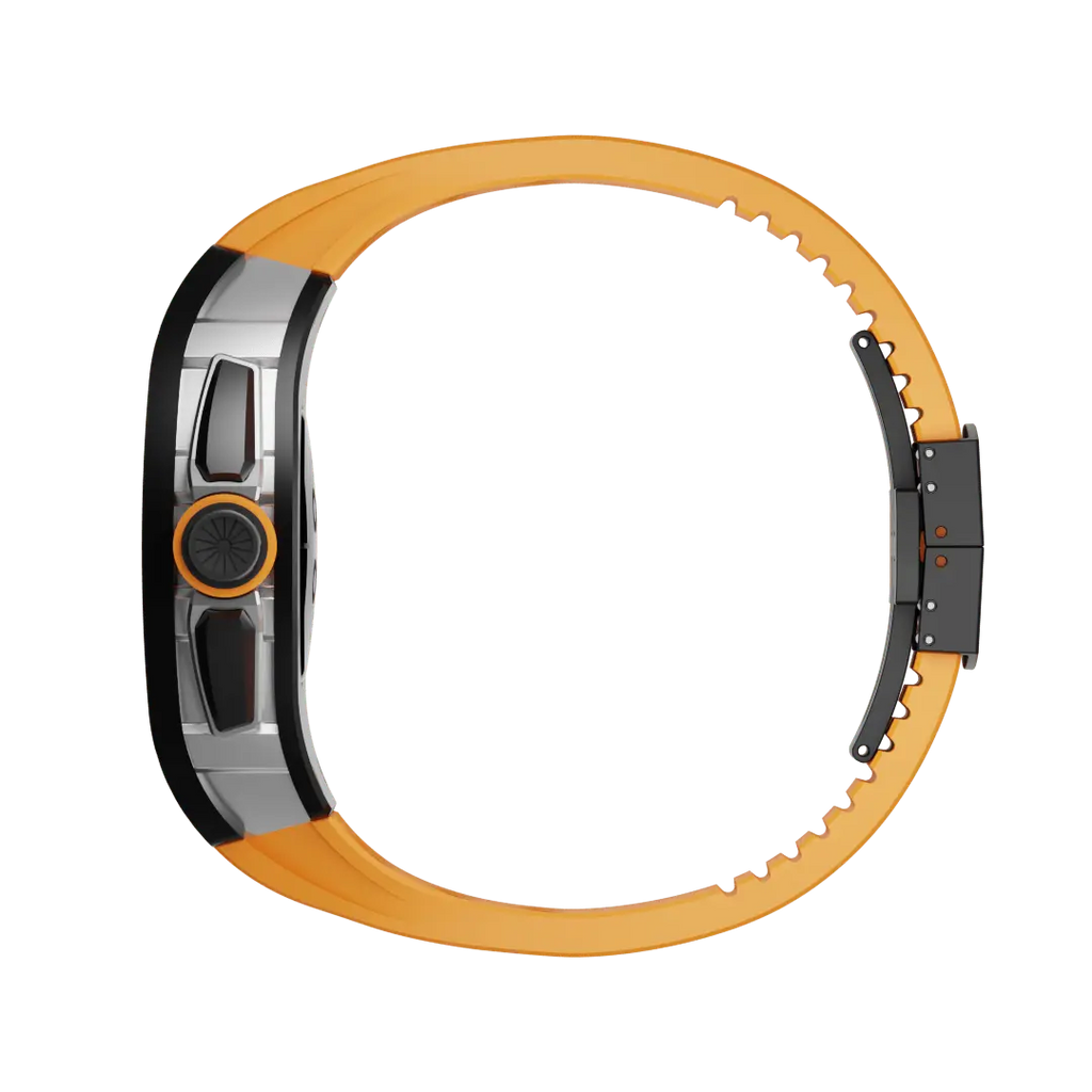 Carcasă din titan și curea din silicon pentru Apple Watch