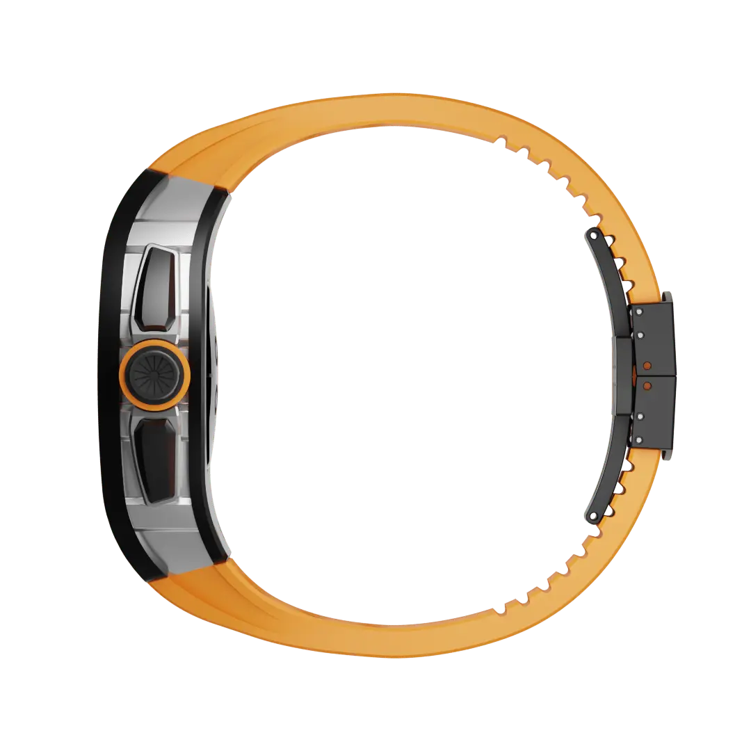 Carcasă din titan și curea din silicon pentru Apple Watch