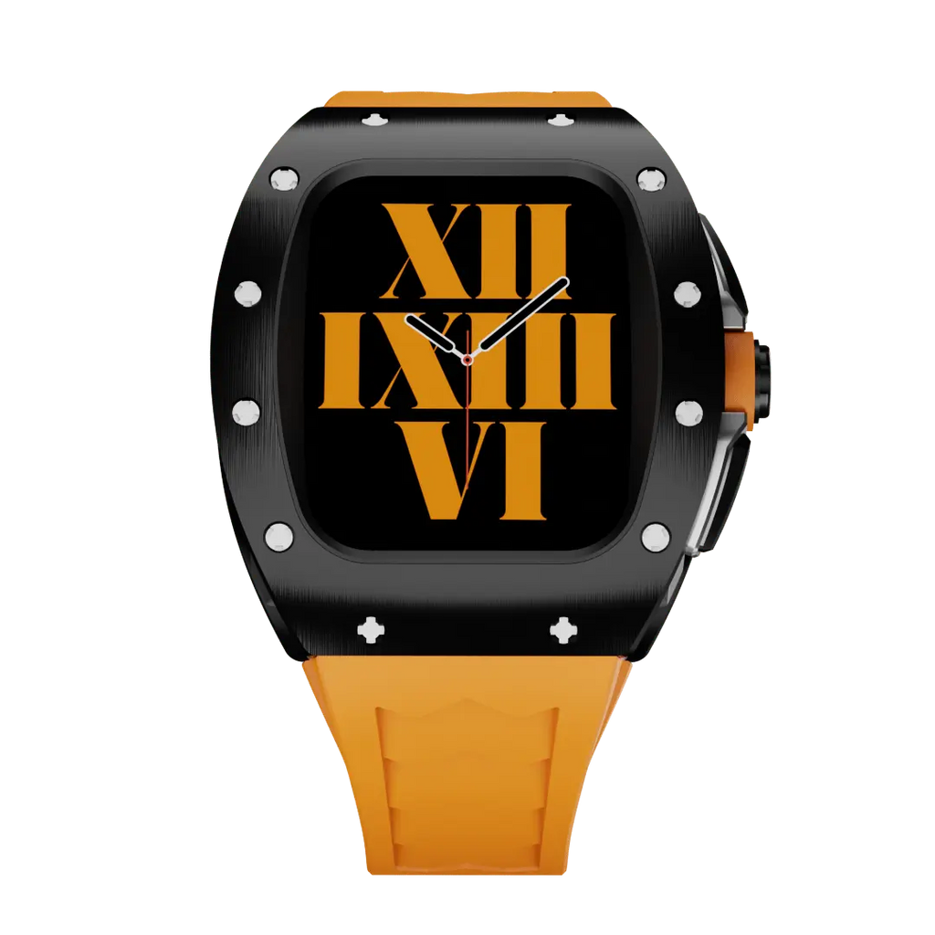 Carcasă din titan și curea din silicon pentru Apple Watch