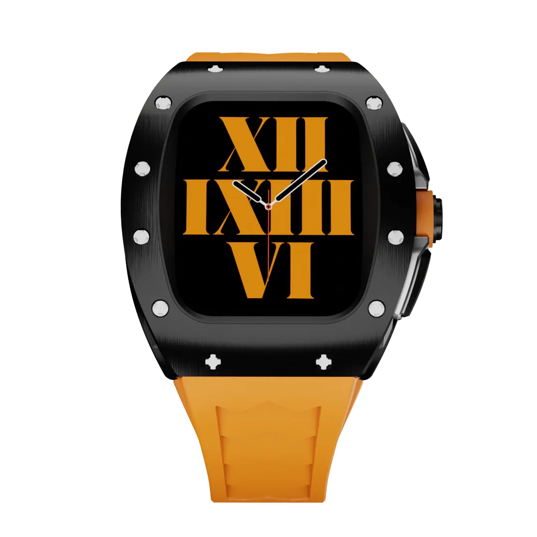 Carcasă din titan și curea din silicon pentru Apple Watch