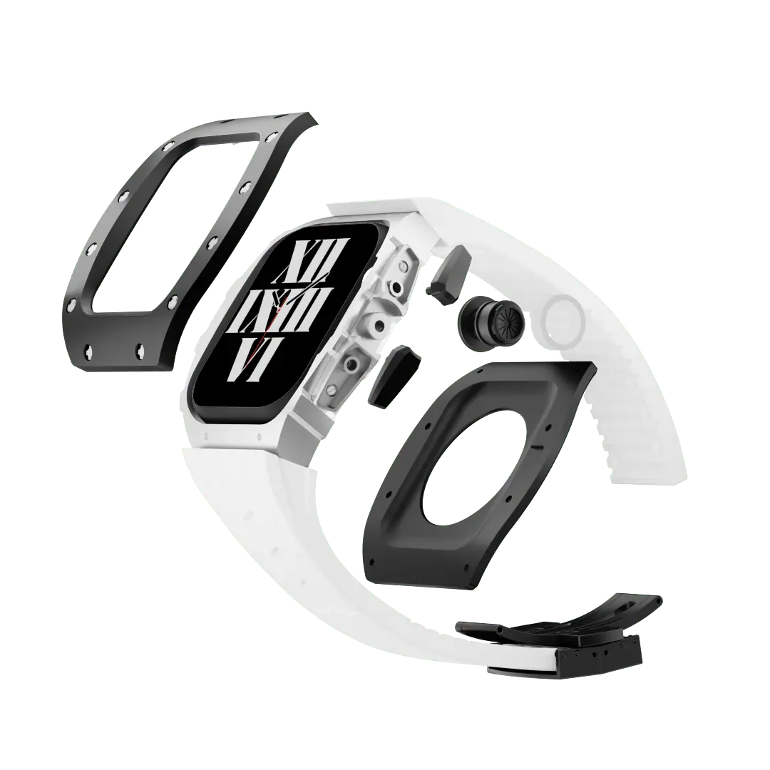 Carcasă din titan și curea din silicon pentru Apple Watch