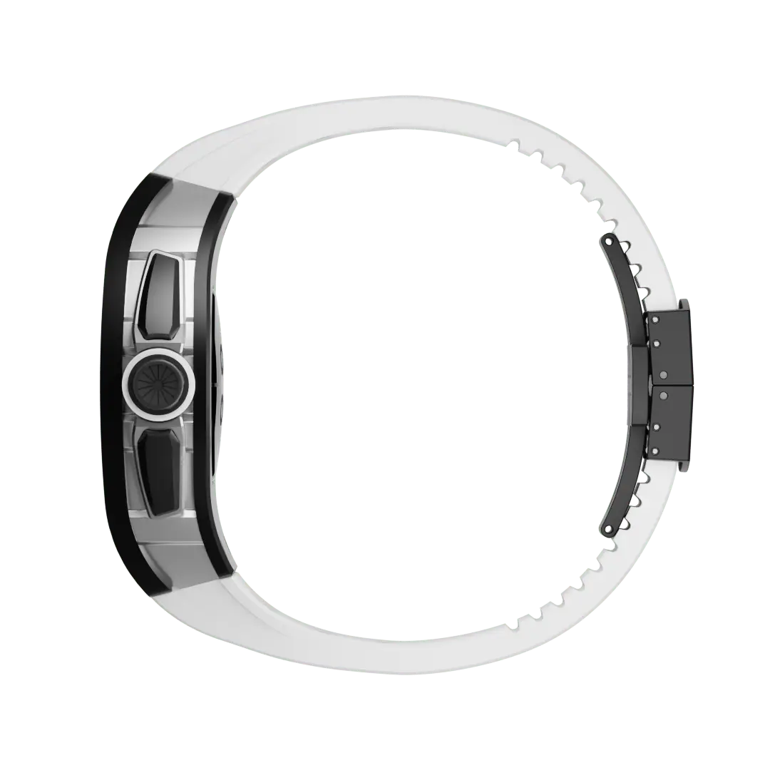 Carcasă din titan și curea din silicon pentru Apple Watch