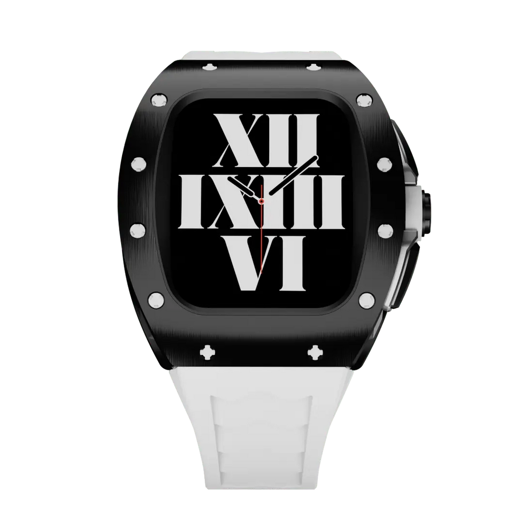 Carcasă din titan și curea din silicon pentru Apple Watch