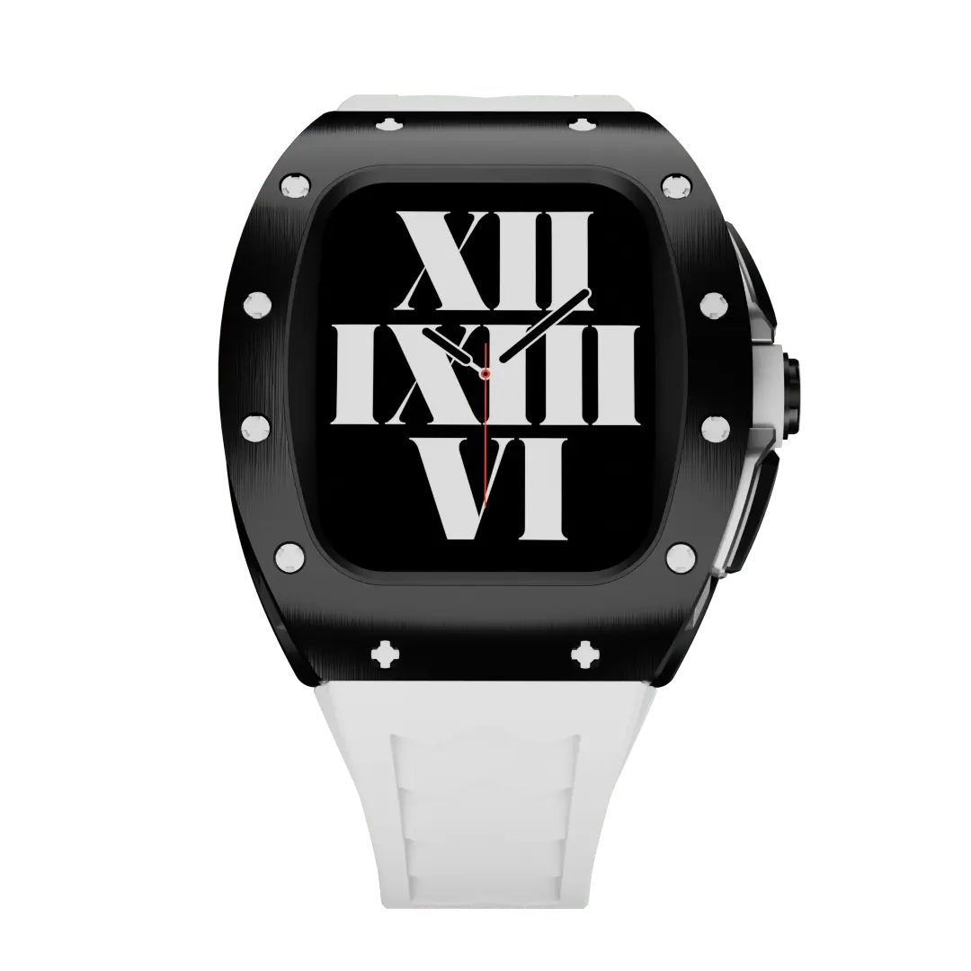 Carcasă din titan și curea din silicon pentru Apple Watch