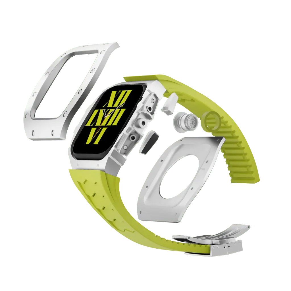 Carcasă din titan și curea din silicon pentru Apple Watch