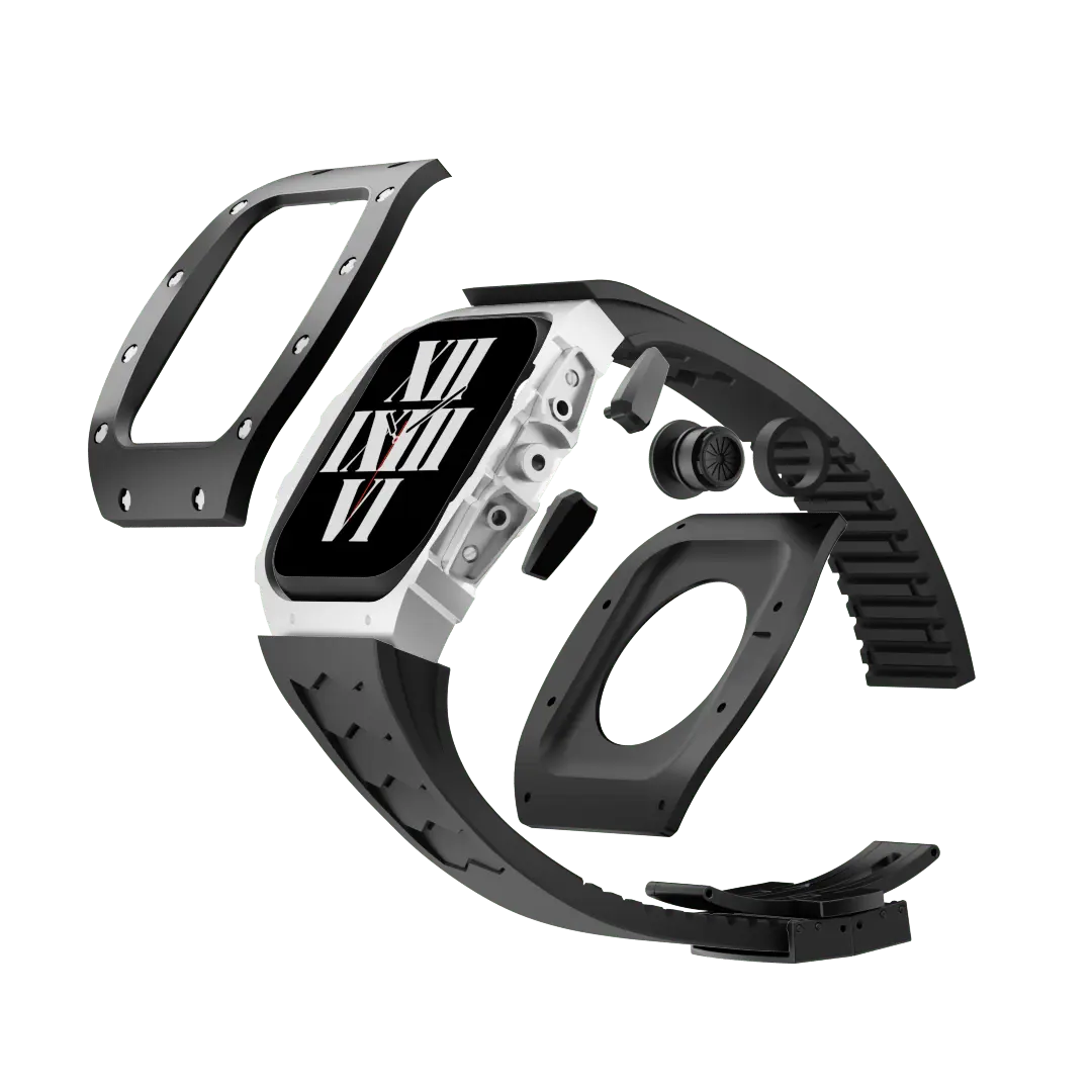Carcasă din titan și curea din silicon pentru Apple Watch