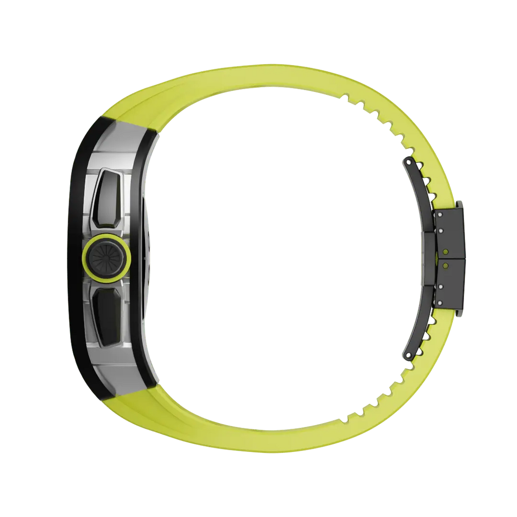 Carcasă din titan și curea din silicon pentru Apple Watch
