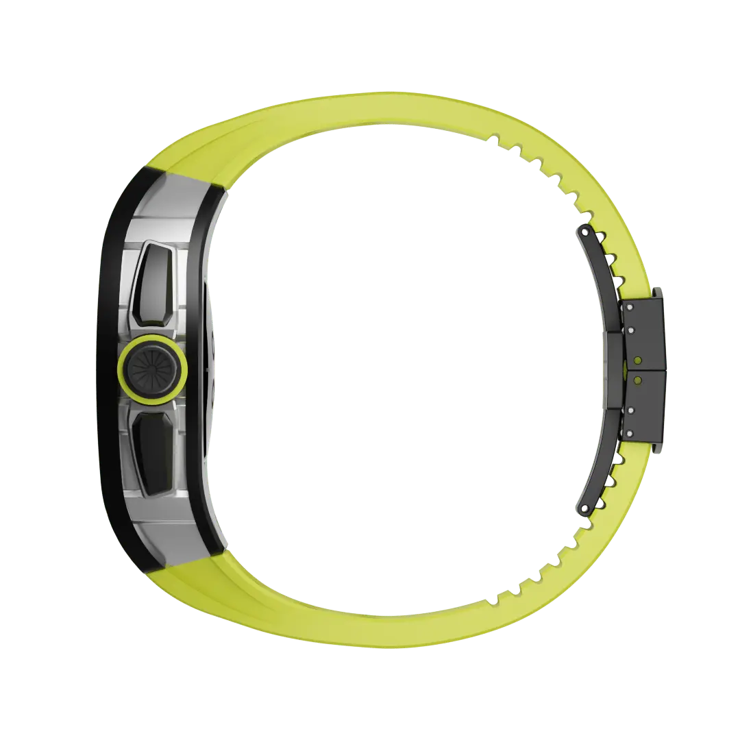 Carcasă din titan și curea din silicon pentru Apple Watch