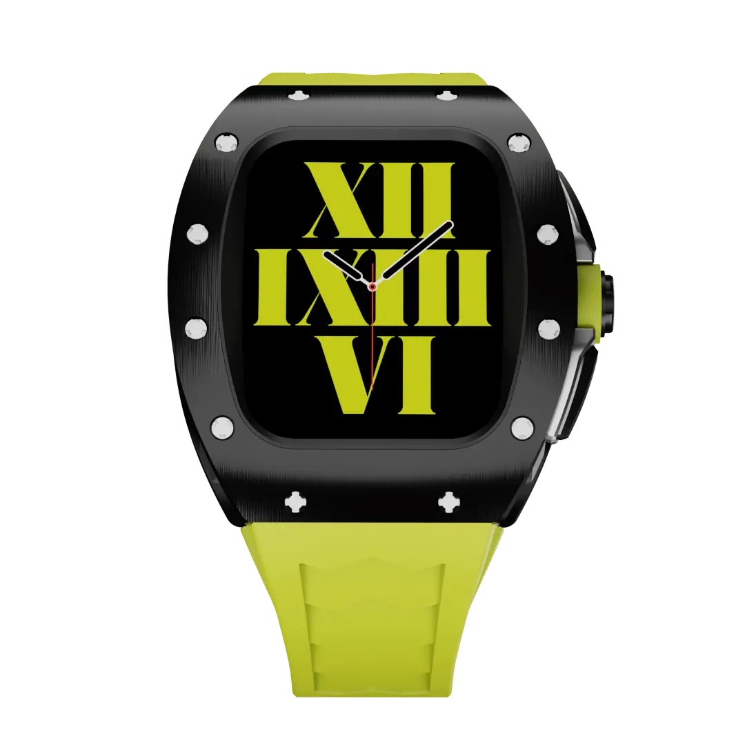Carcasă din titan și curea din silicon pentru Apple Watch
