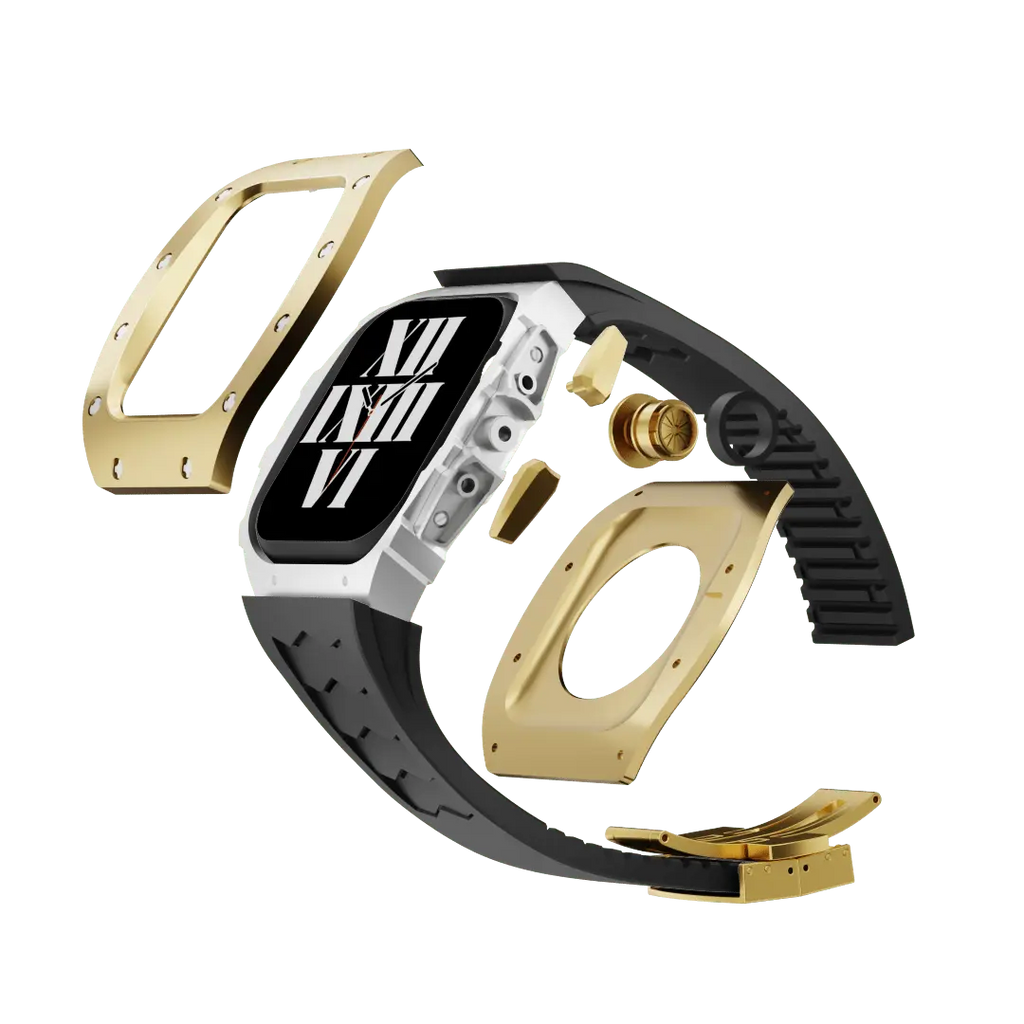 Carcasă din titan și curea din silicon pentru Apple Watch