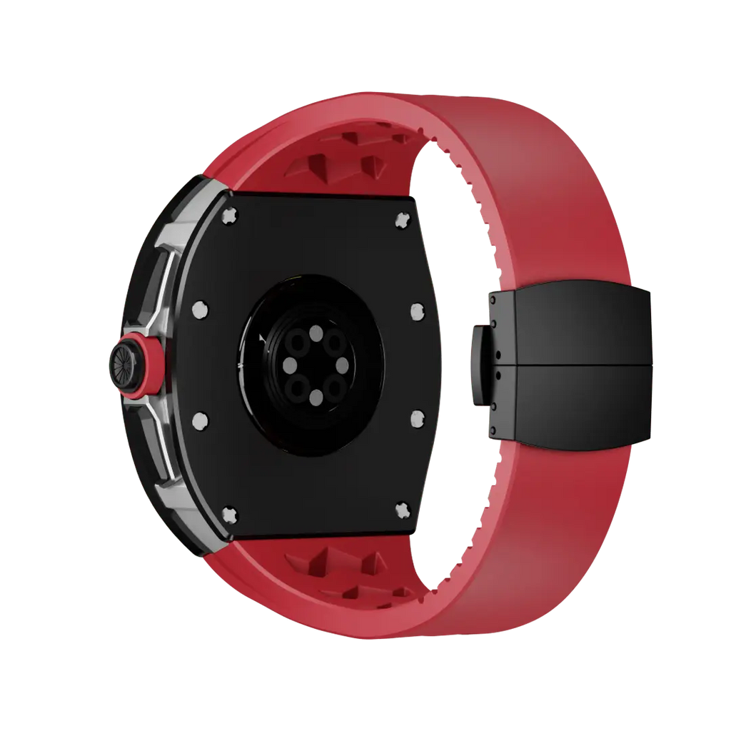 Carcasă din titan și curea din silicon pentru Apple Watch