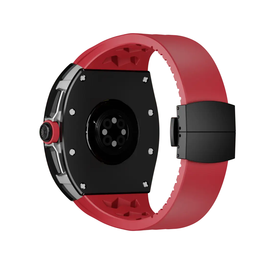 Carcasă din titan și curea din silicon pentru Apple Watch